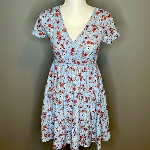 Floral Tiered Mini Dress